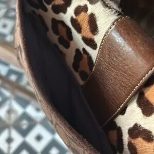 Bags | Vintage Coach Soho Leopard Calf Hair Brown Signature